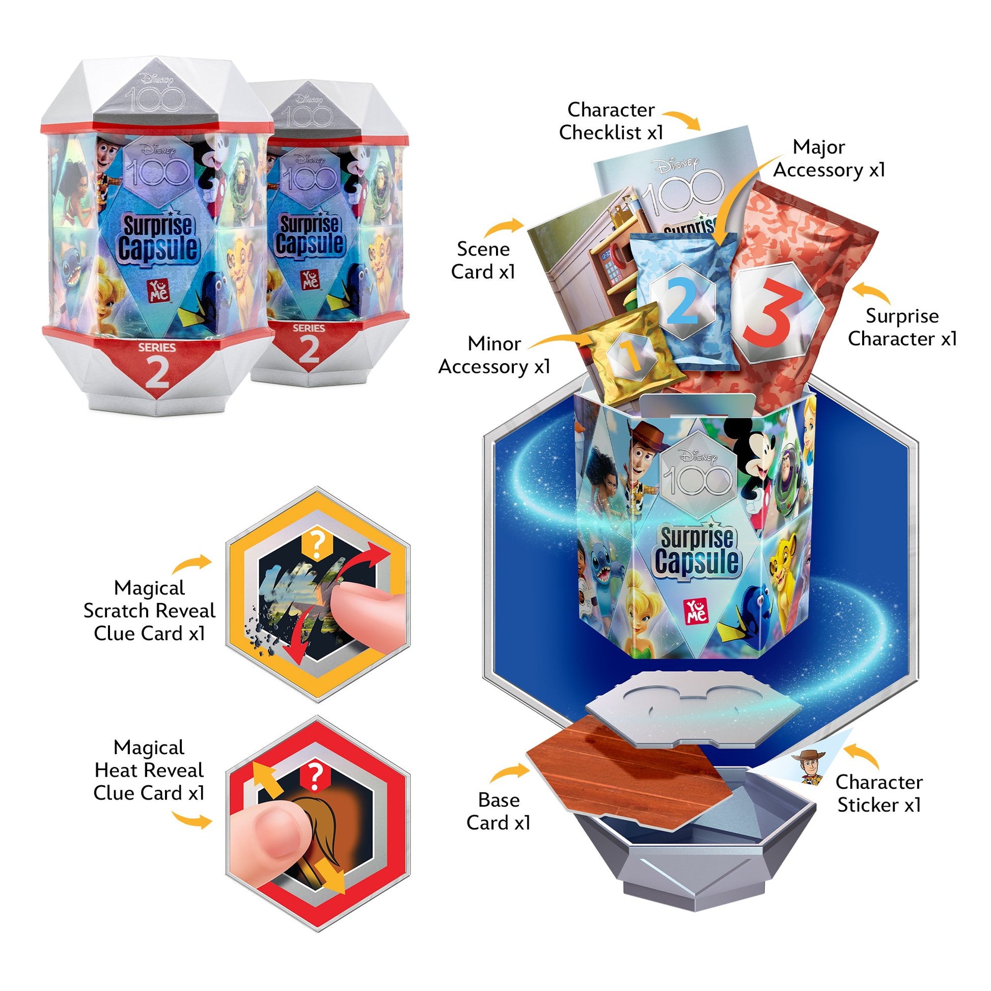 Disney 100 Surprise Capsules Series 2 - Dual Pack - YuMe Toys