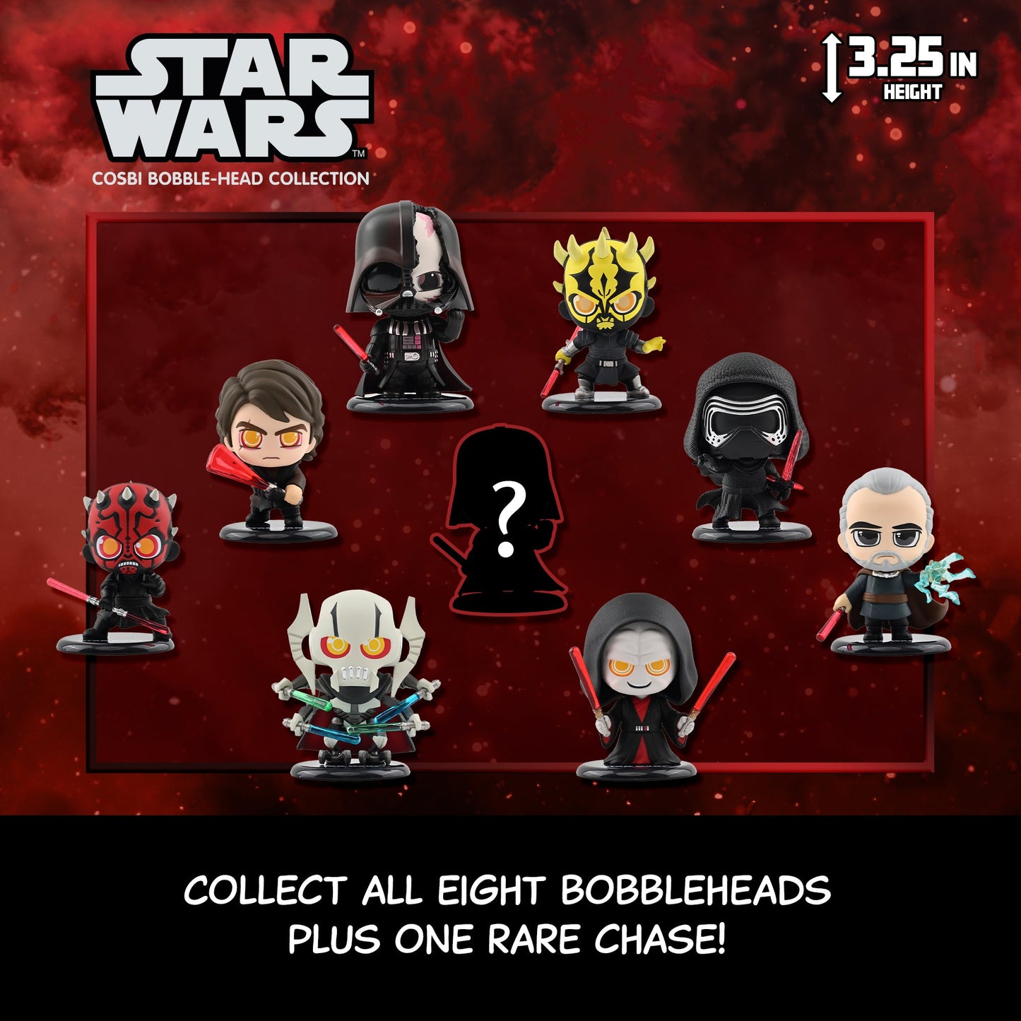 Star Wars Dark Side Cosbi Bobble Head Collection - YuMe Toys