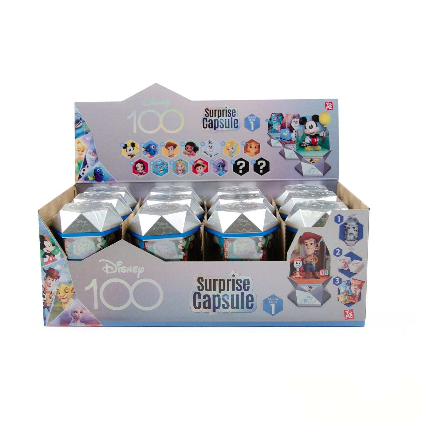 Disney 100 Surprise Capsules 12 Pack Combo - YuMe Toys