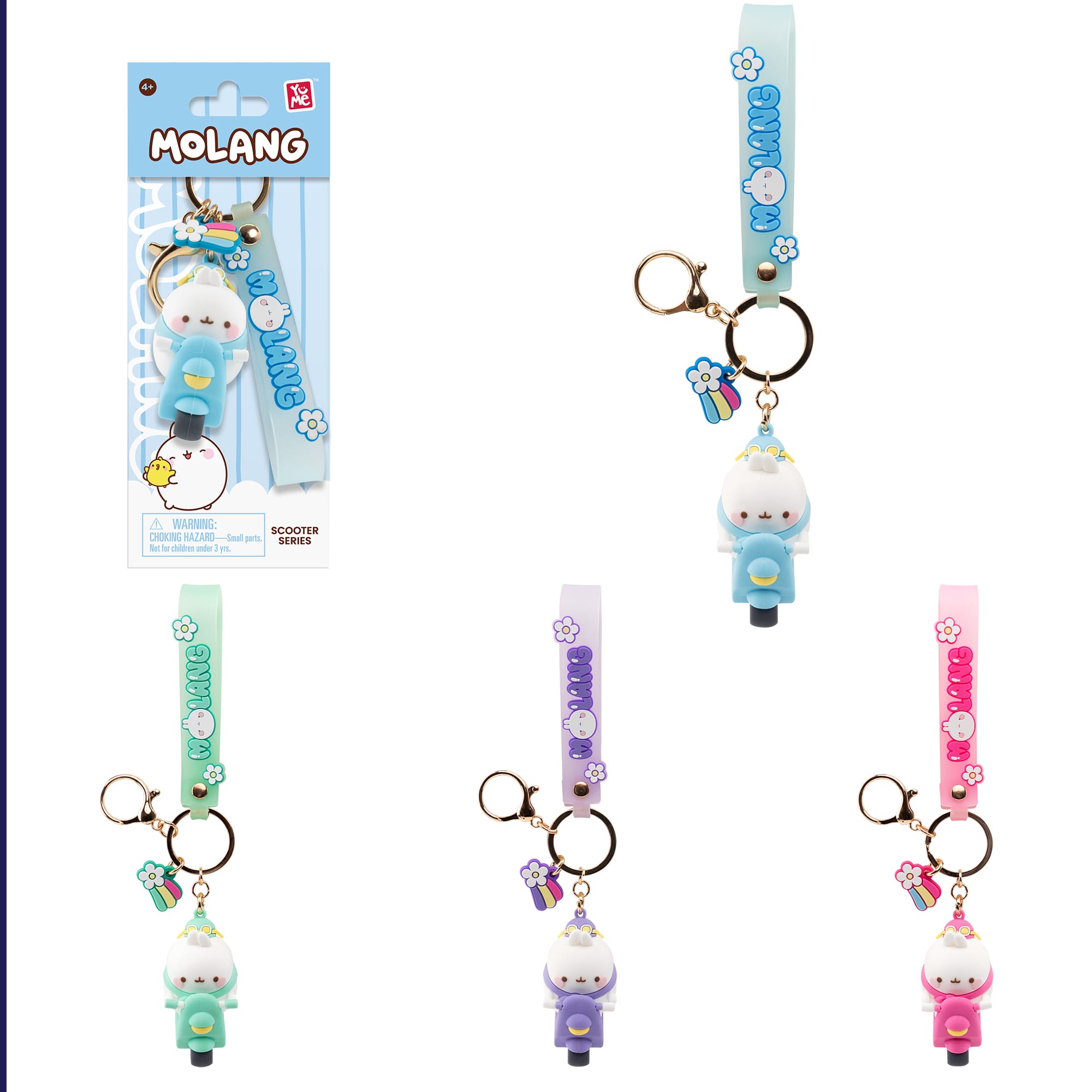 YuMe Molang Scooter Keychain and Charm