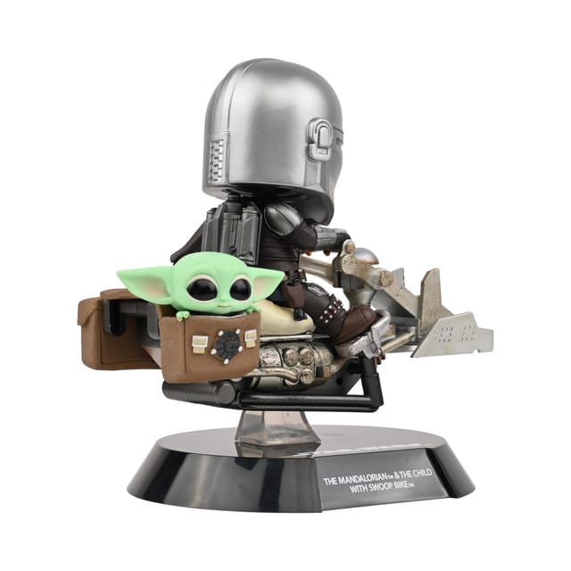 Star Wars The Mandalorian & Grogu with Swoop Bike Cosbaby Collectible – Limited Release, Limited Quantities thumbnail - 4