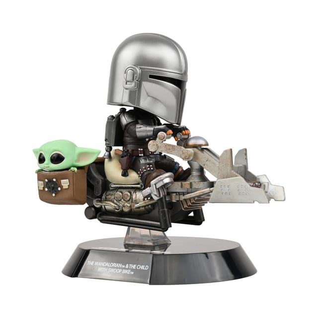 Star Wars The Mandalorian & Grogu with Swoop Bike Cosbaby Collectible – Limited Release, Limited Quantities thumbnail - 3