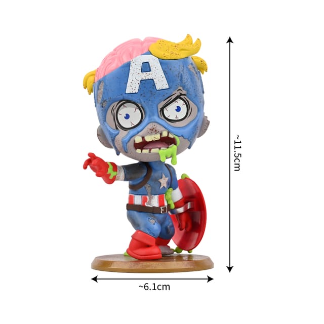 Marvel Zombies Cosbaby Captain America Window Box thumbnail - 2