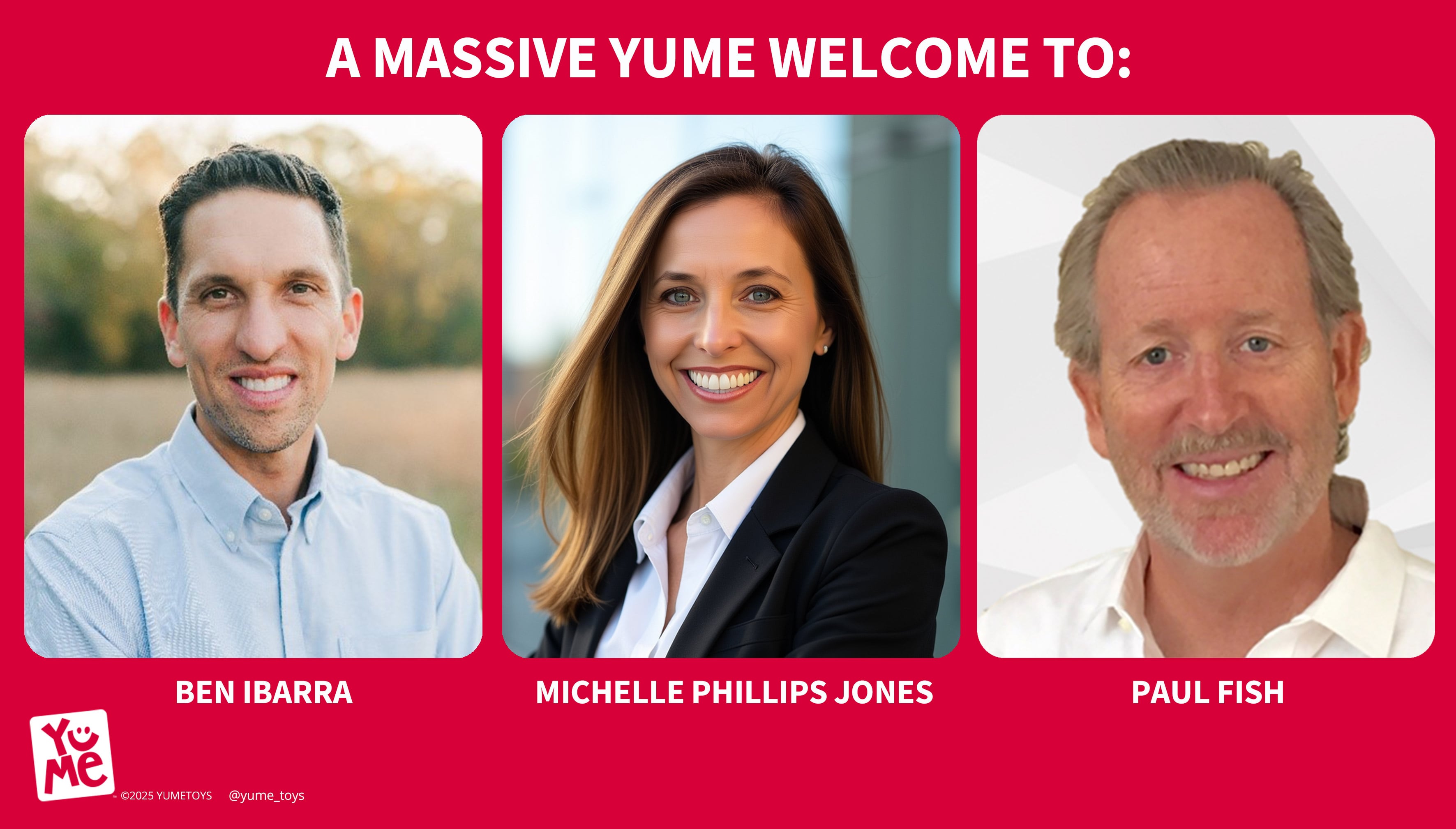 YuMe Toys Strengthens Global Team with Three Senior Hires
