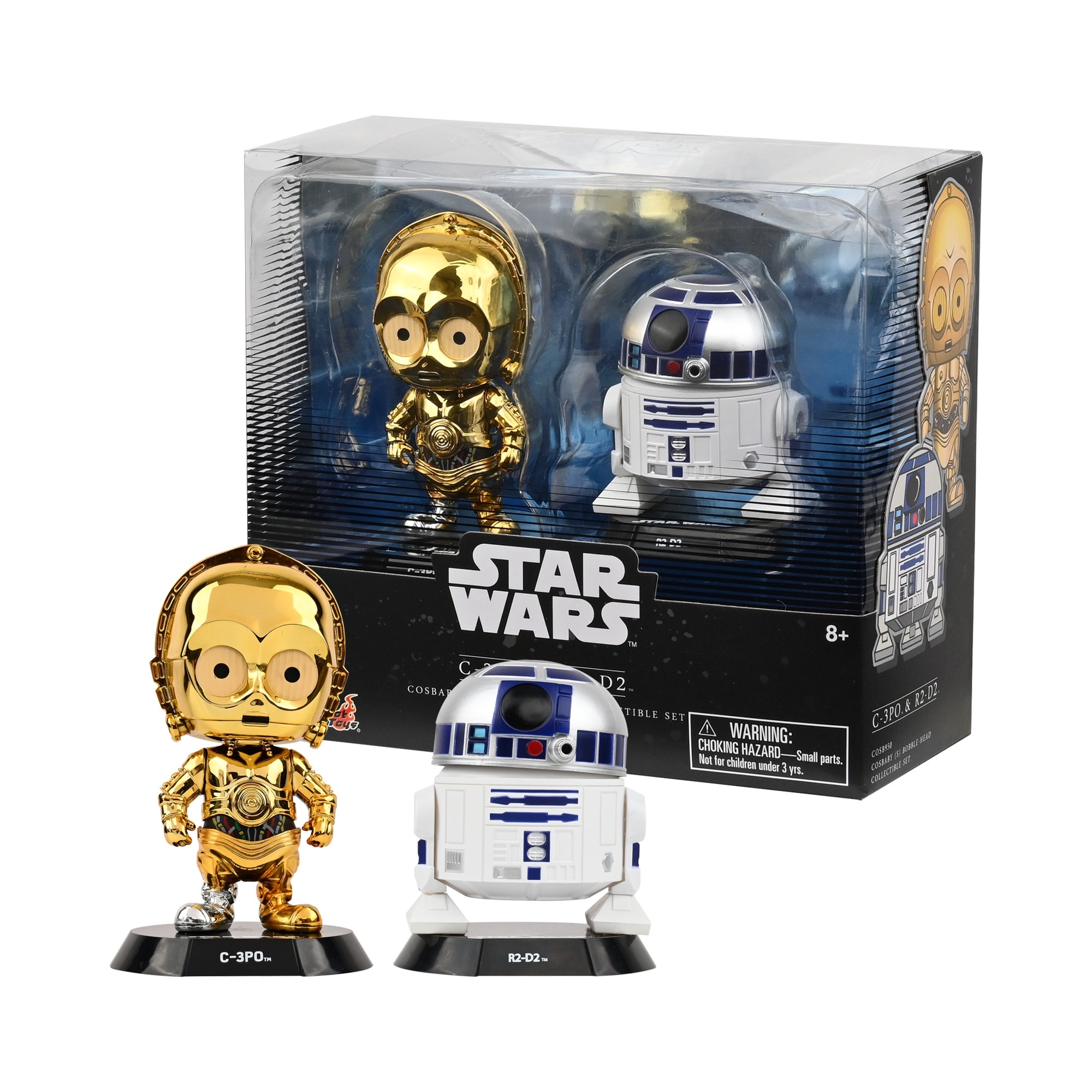 Star Wars C-3PO & R2-D2 Cosbaby Bobble-Head Window Box Collectible Set – Limited Release, Limited Quantities - 1
