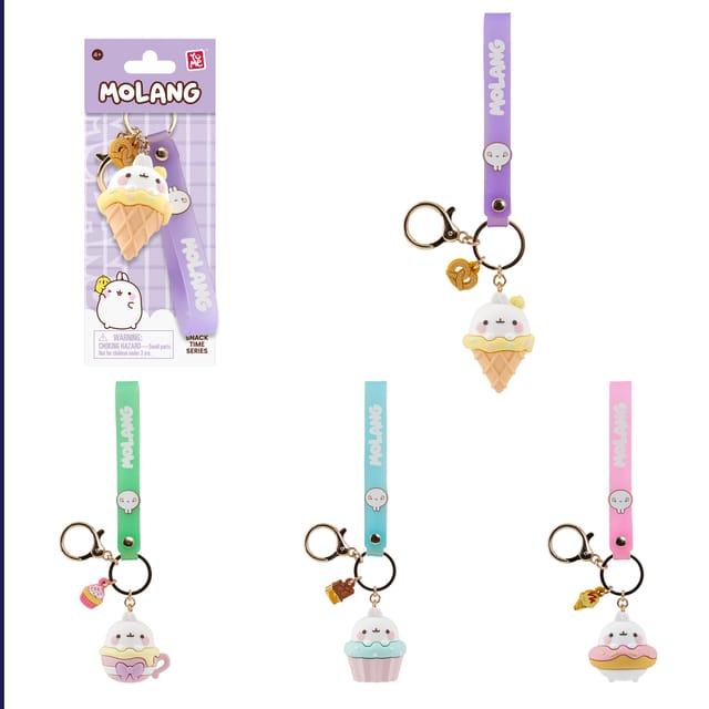 YuMe Molang Snack Time Keychain and Charm thumbnail - 1