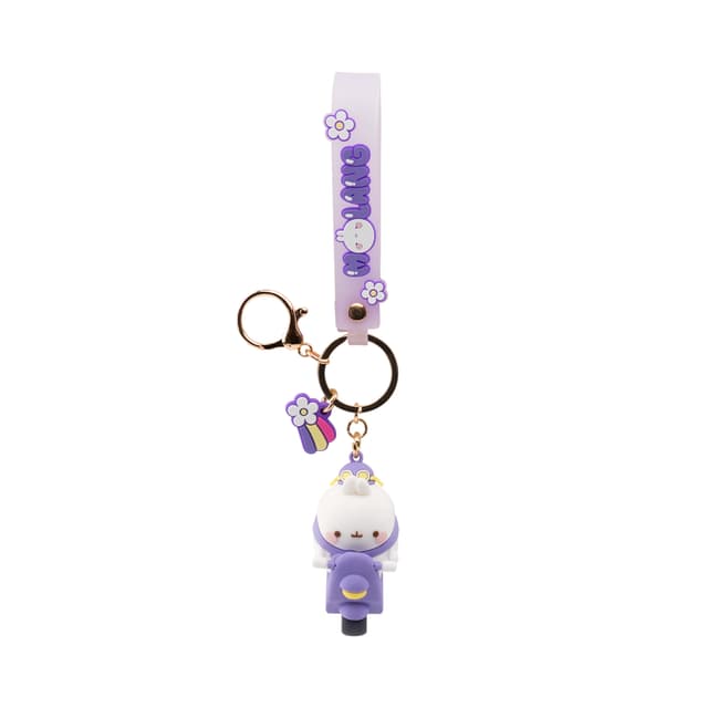YuMe Molang Scooter Keychain and Charm thumbnail - 2