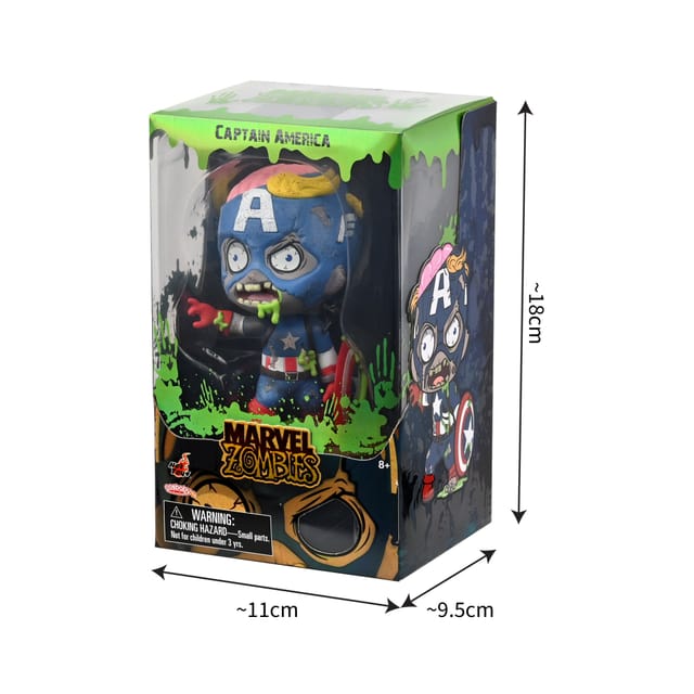 Marvel Zombies Cosbaby Captain America Window Box thumbnail - 3