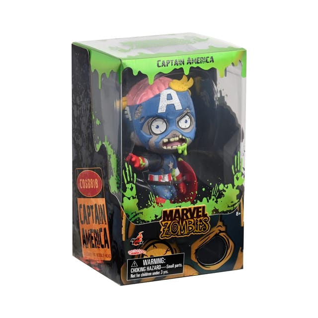 Marvel Zombies Cosbaby Captain America Window Box thumbnail - 6