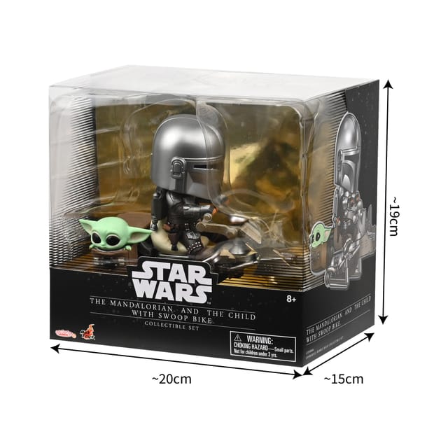 Star Wars The Mandalorian & Grogu with Swoop Bike Cosbaby Collectible – Limited Release, Limited Quantities thumbnail - 6