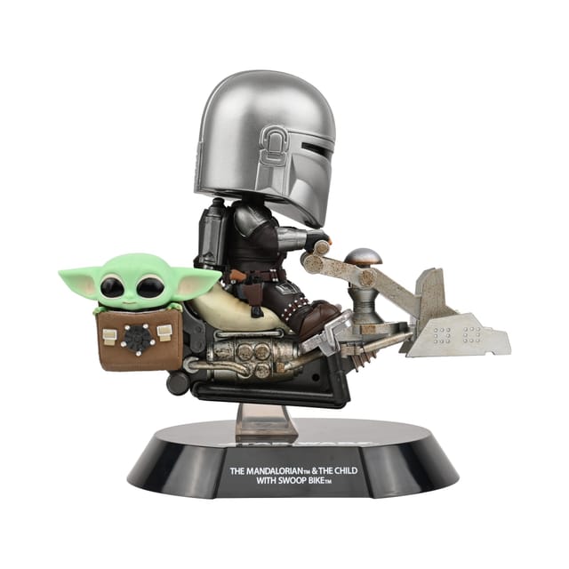 Star Wars The Mandalorian & Grogu with Swoop Bike Cosbaby Collectible – Limited Release, Limited Quantities thumbnail - 5