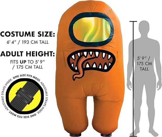 Among Us Official Inflatable Halloween Costumes - Adult Imposter thumbnail - 3