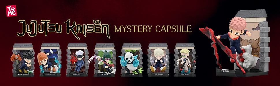  YuMe Toys Official Crunchyroll Jujutsu Kaisen Mystery Capsules  Blind Box Collectible for Anime Lovers - Yuji, Megumi, Nobara, Satoru JJK  Manga Movie Merch 2 Pack : Toys & Games