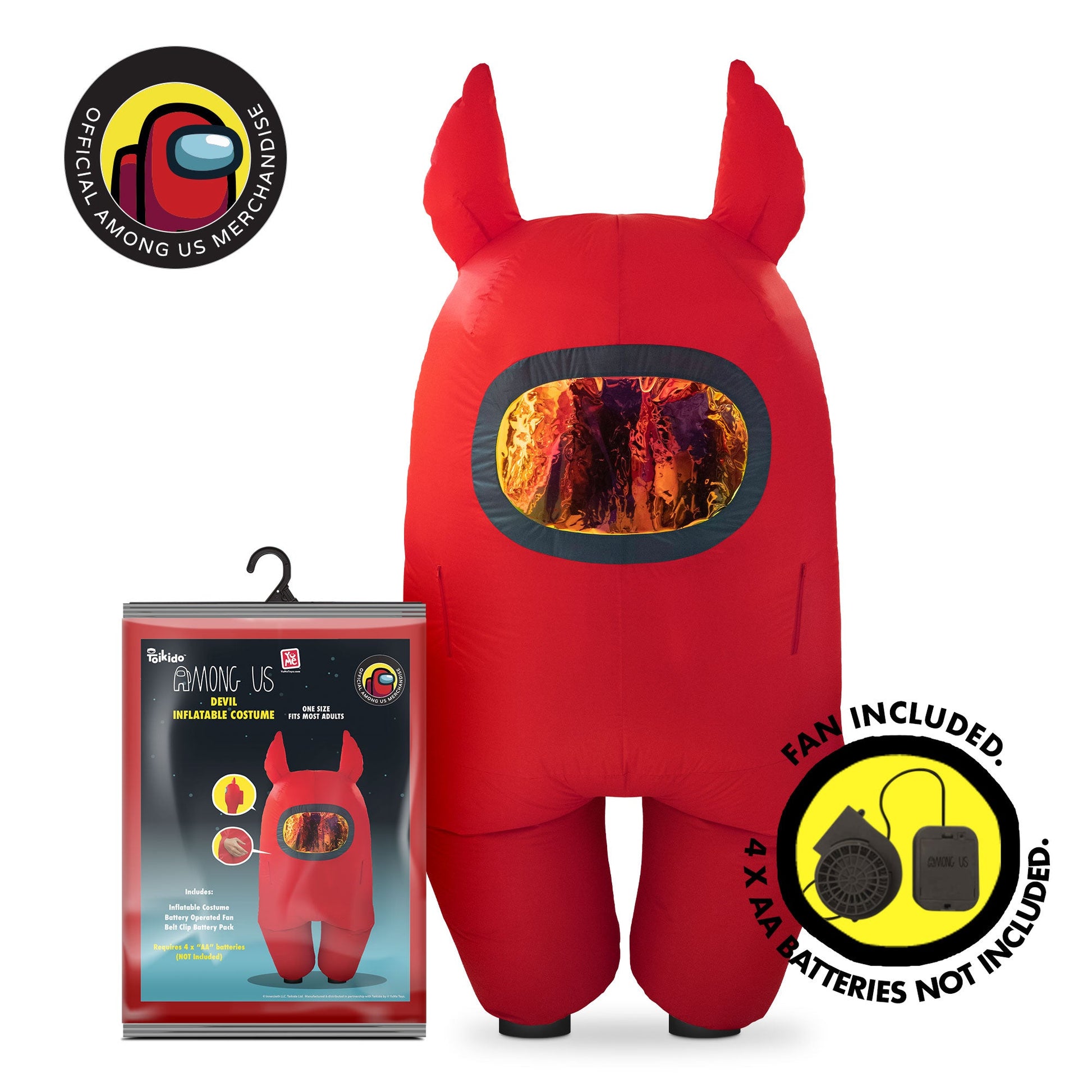 Among Us Official Inflatable Halloween Costumes - Adult Crewmate - YuMe Toys