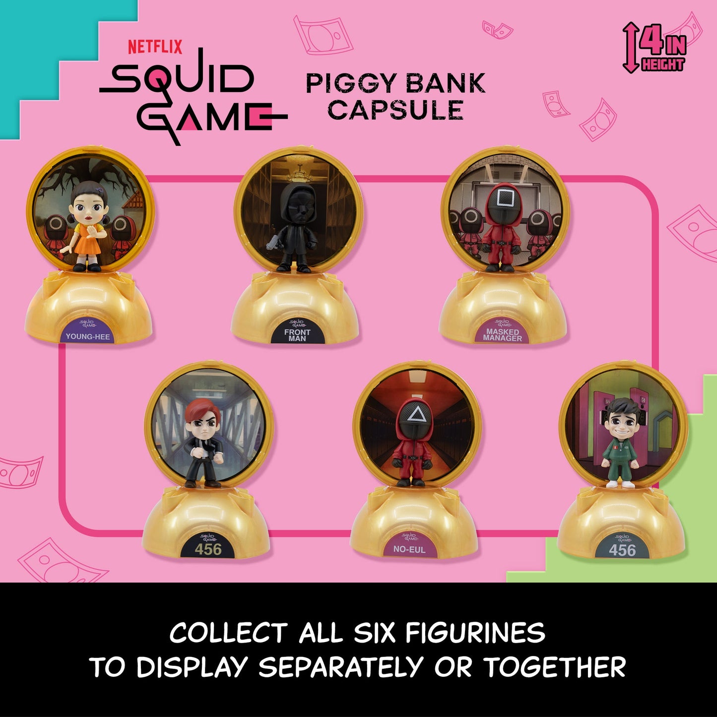 Squid Game Piggy Bank Capsule PRE - ORDER - YuMe Toys