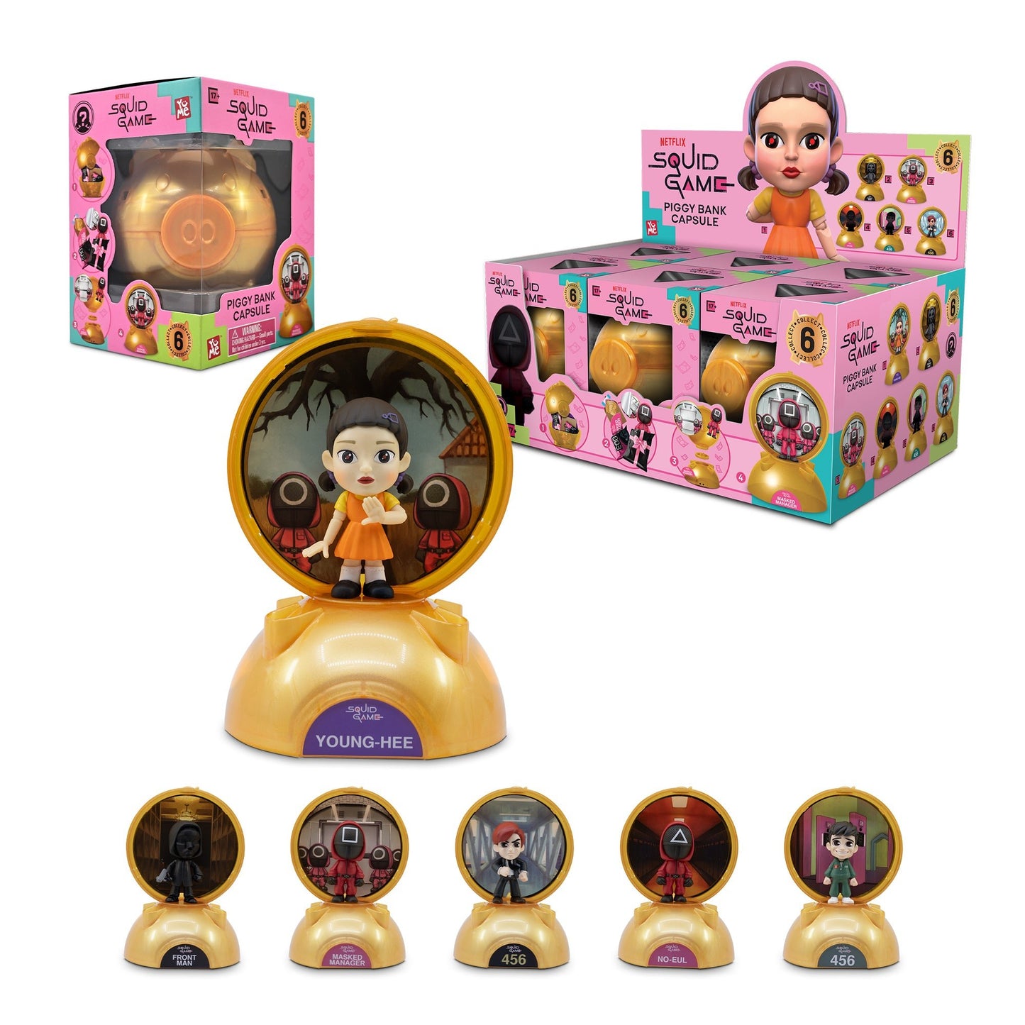 Squid Game Piggy Bank Capsule PRE - ORDER - YuMe Toys