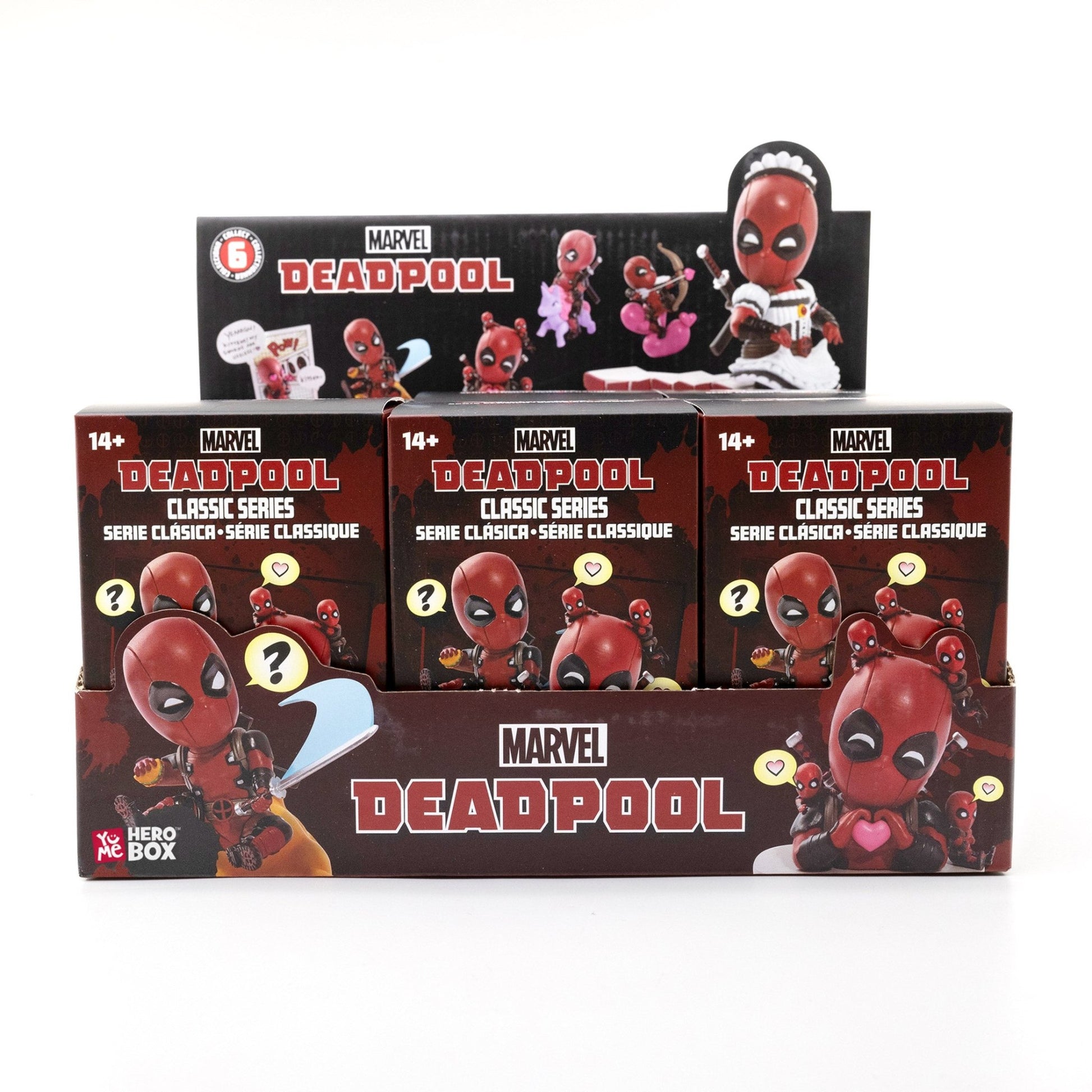 YuMe Hero Box Deadpool - Classic Series (6 Pack) - YuMe Toys