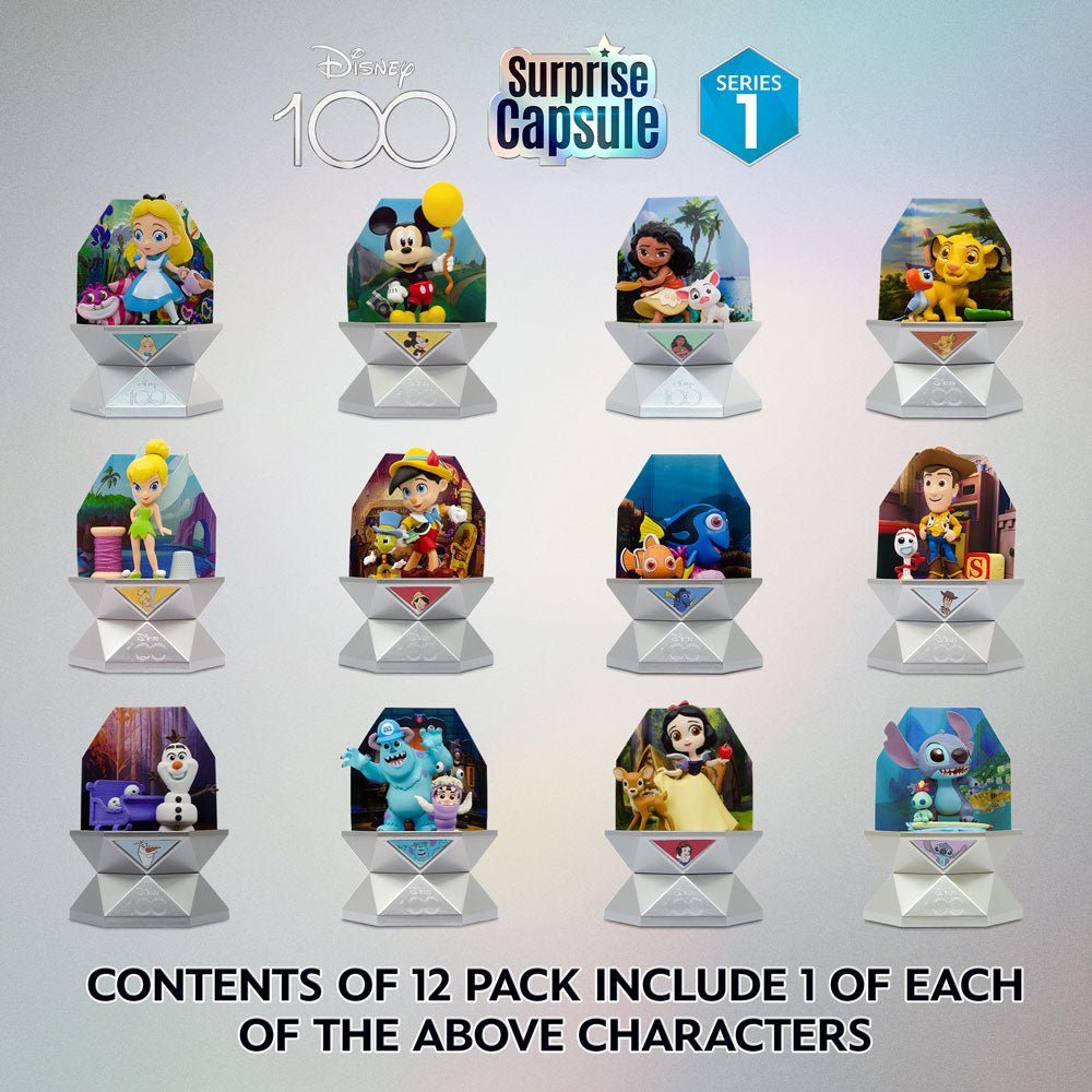 Disney 100 Surprise Capsules 12 Pack Combo - YuMe Toys